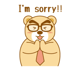 Bear businessman KUMATA sticker #2464698