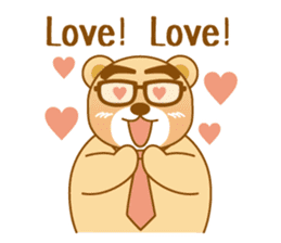 Bear businessman KUMATA sticker #2464705