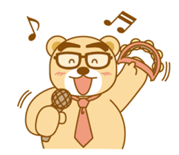 Bear businessman KUMATA sticker #2464716