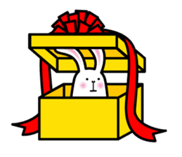 A living thing like a rabbit. sticker #2465809