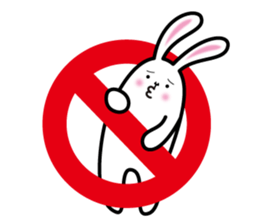 A living thing like a rabbit. sticker #2465818