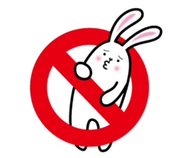 A living thing like a rabbit. sticker #2465818