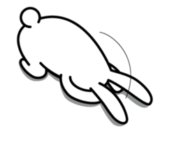 A living thing like a rabbit. sticker #2465826