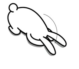 A living thing like a rabbit. sticker #2465826