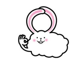 A living thing like a rabbit. sticker #2465833