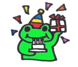 Ed a daily Kero-michi happy frog sticker #2465848