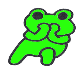 Ed a daily Kero-michi happy frog sticker #2465849