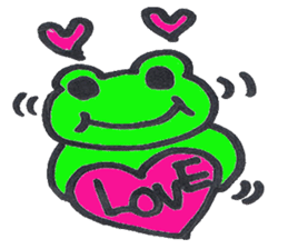 Ed a daily Kero-michi happy frog sticker #2465850