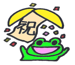 Ed a daily Kero-michi happy frog sticker #2465852