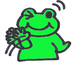 Ed a daily Kero-michi happy frog sticker #2465854
