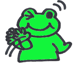 Ed a daily Kero-michi happy frog sticker #2465854