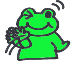 Ed a daily Kero-michi happy frog sticker #2465854