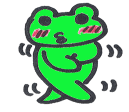 Ed a daily Kero-michi happy frog sticker #2465856