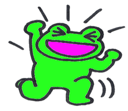 Ed a daily Kero-michi happy frog sticker #2465858
