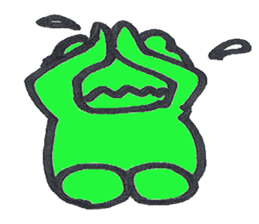 Ed a daily Kero-michi happy frog sticker #2465878