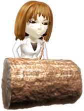 Comical 3D girl sticker sticker #2465979