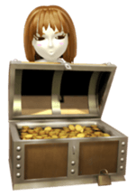 Comical 3D girl sticker sticker #2465981