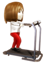 Comical 3D girl sticker sticker #2465983