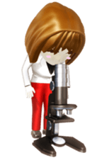 Comical 3D girl sticker sticker #2465992