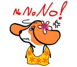 Hula Beagle sticker #2466529