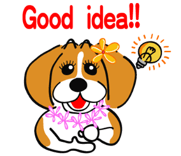 Hula Beagle sticker #2466532