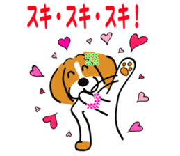 Hula Beagle sticker #2466541