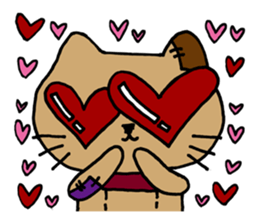 Patchy stuffed toy vol1,Mocha of the cat sticker #2467139