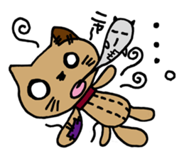 Patchy stuffed toy vol1,Mocha of the cat sticker #2467163