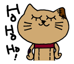 Patchy stuffed toy vol1,Mocha of the cat sticker #2467166