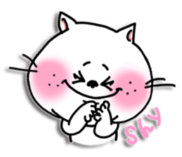 Daily life greetings sticker of the cat. sticker #2467476