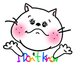 Daily life greetings sticker of the cat. sticker #2467482