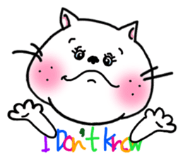 Daily life greetings sticker of the cat. sticker #2467482