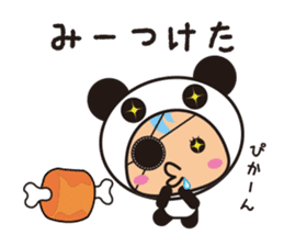 pirates panda sticker #2468048