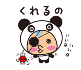 pirates panda sticker #2468057