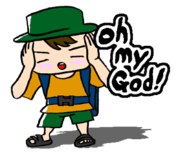 Nonbiri backpacker sticker #2468295