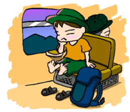 Nonbiri backpacker sticker #2468299