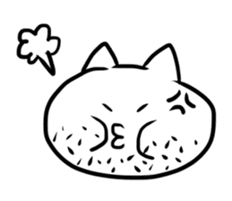 Interesting sticker white cat. sticker #2468854