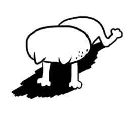 Interesting sticker white cat. sticker #2468865