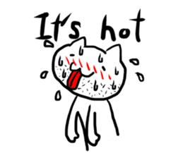 Interesting sticker white cat. sticker #2468881