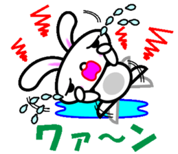 Cry and smile rabbit sticker #2469103
