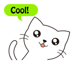 Cute cat[English ver.] sticker #2469568