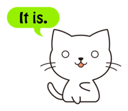 Cute cat[English ver.] sticker #2469576