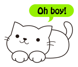 Cute cat[English ver.] sticker #2469579