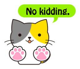 Cute cat[English ver.] sticker #2469581