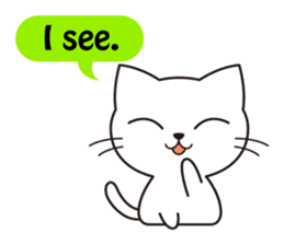 Cute cat[English ver.] sticker #2469582
