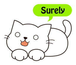 Cute cat[English ver.] sticker #2469587