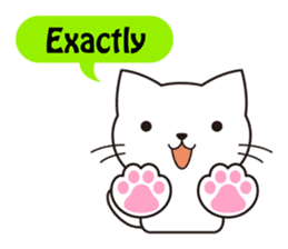 Cute cat[English ver.] sticker #2469589