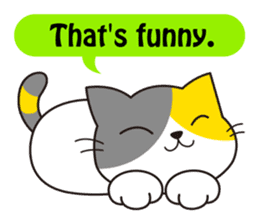 Cute cat[English ver.] sticker #2469590