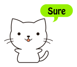 Cute cat[English ver.] sticker #2469592