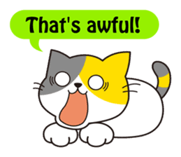 Cute cat[English ver.] sticker #2469594